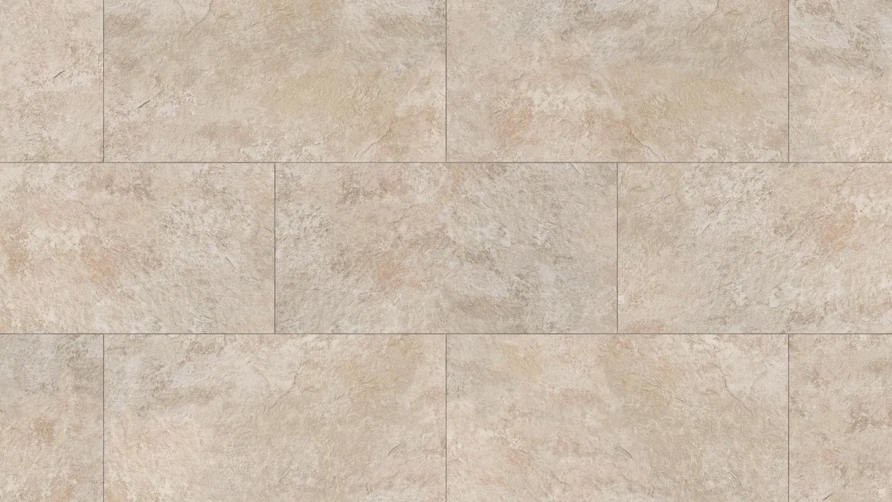 Sand-beige tile TR06 Dune Stone Travertine with cream and warm transitions of natural travertine